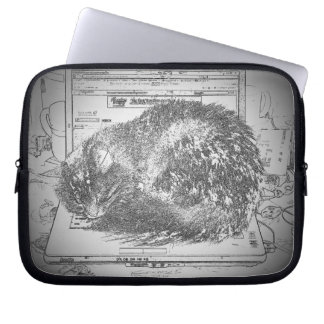 Lap (top) Cat Sleeping on Computer Laptop Sleeve