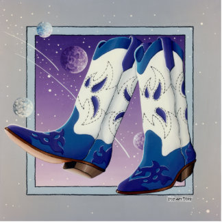 Lapel Pin, Broach - Electric Slide Cowboy Boots Cutout