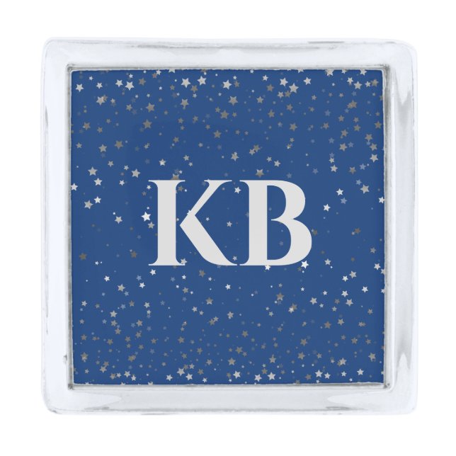 Lapel Pin Petite Stars Monograms (Front)