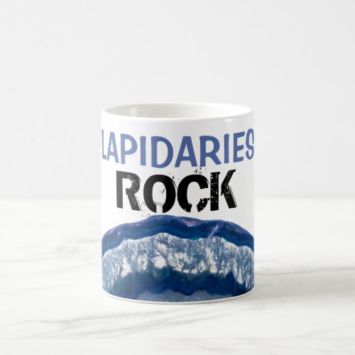  LAPIDARIES ROCK Crystal Geode Lapidary Agate Coffee Mug