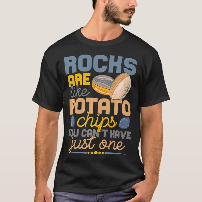 Lapidary Humor Geology Rock Collecting Geologist G T-Shirt (Front)