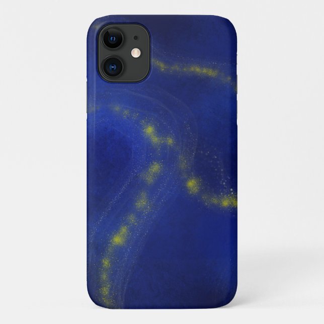 Lapis Blue and Gold Case-Mate iPhone Case (Back)