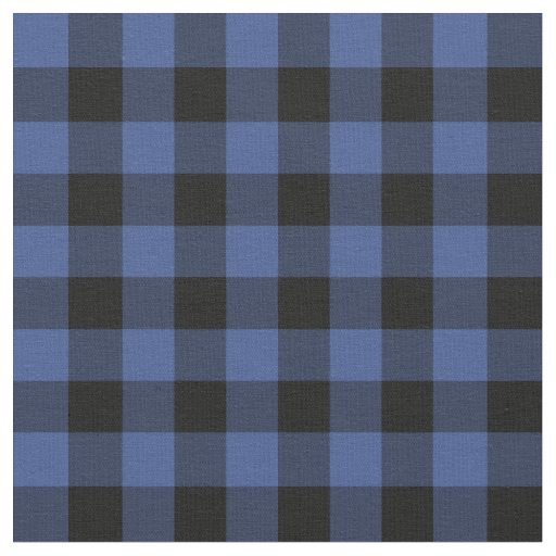 Lapis Blue Buffalo Check Plaid Fabric