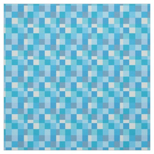 Lapis Blue Pixelated Pattern | Gamer Fabric