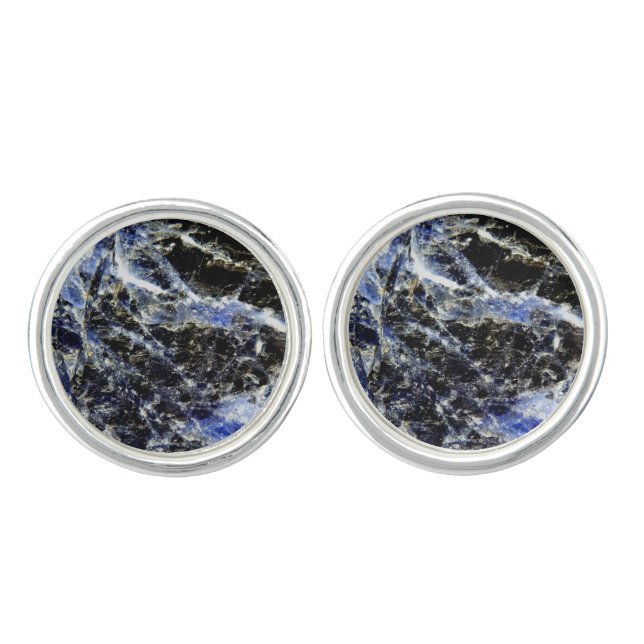 Lapis Lazuli Effect Cufflinks (Front)