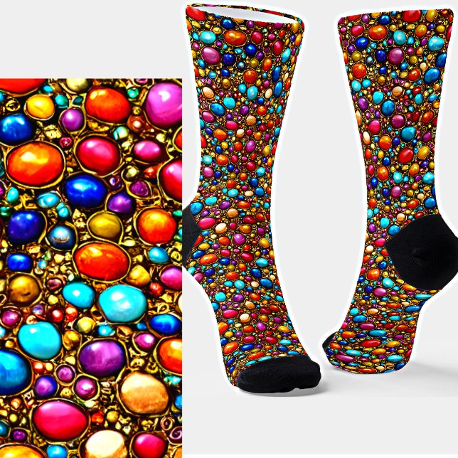 Lapis Lazuli & Gemstones in Gold Setting Jewelry   Socks (Creator Uploaded)