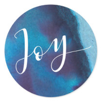 Lapis Lazuli Joy Holiday Classic Round Sticker
