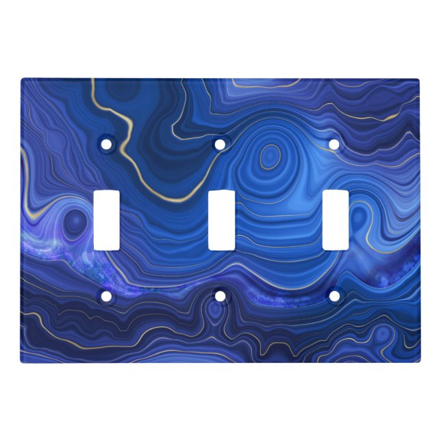 Lapis Lazuli Light Switch Cover (Front)