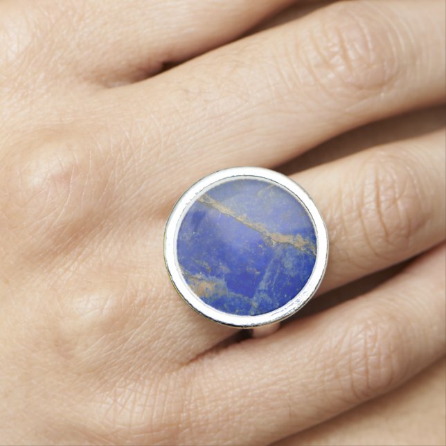 Lapis Lazuli Pattern Ring (In Situ)