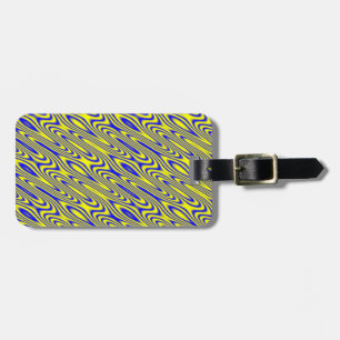 Lapis Lazuli Swirlies Abstract Custom Luggage Tag