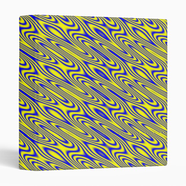 Lapis Lazuli Swirlies Abstract Pattern Binder (Front/Spine)