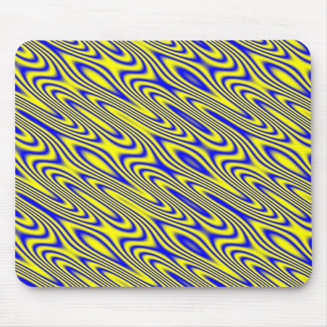 Lapis Lazuli Swirlies Abstract Pattern Mousepad (Front)