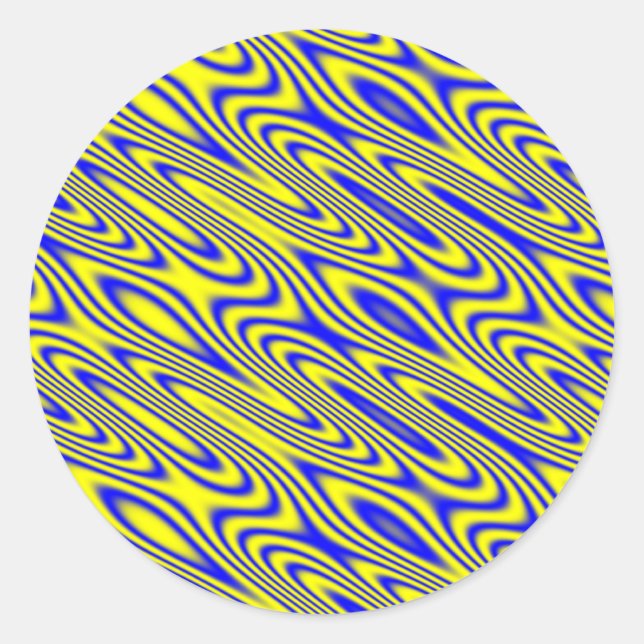 Lapis Lazuli Swirlies Abstract Pattern Stickers (Front)
