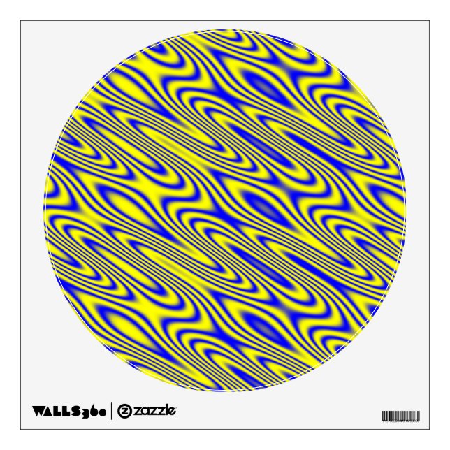 Lapis Lazuli Swirlies Abstract Pattern Wall Decal (Front)