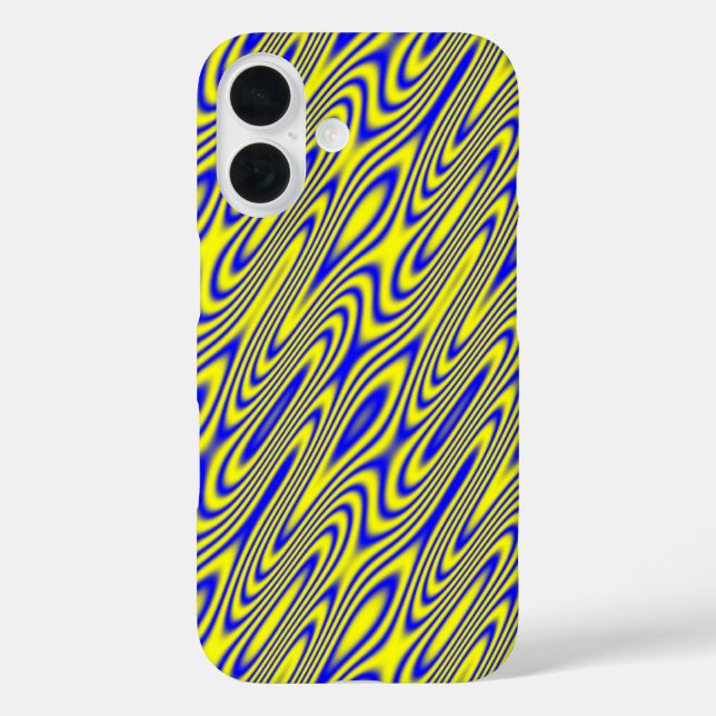 Lapis Lazuli Swirlies iPhone Case (Back)