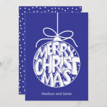 Lapis Merry Christmas Ornament Christmas Card
