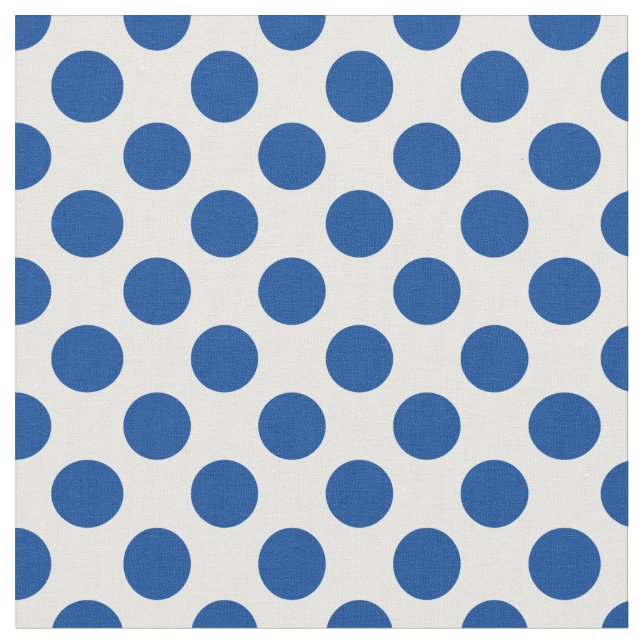 Lapis Polka Dot Fabric (Close Up)