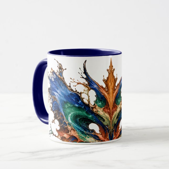 Lapis Totem Mug (Front Left)