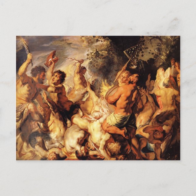 Lapiths and the Centaurs by Jacob Jordaens Postcard (Front)
