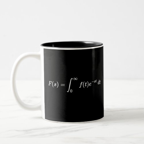 Laplace transform equation math basics Two_Tone coffee mug