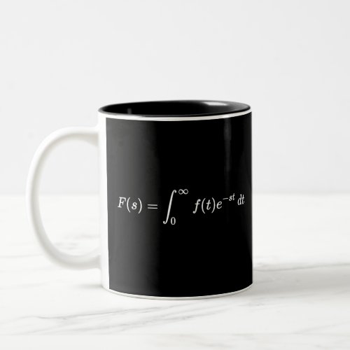 Laplace transform equation math basics Two_Tone coffee mug