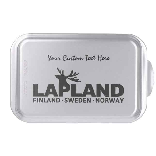 LAPLAND custom cake tin Pan (Front)