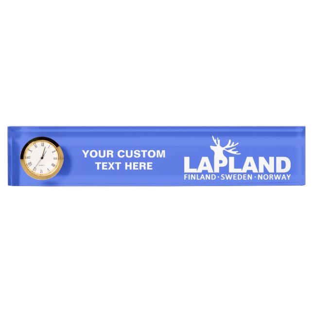 LAPLAND custom color name plate (Front)