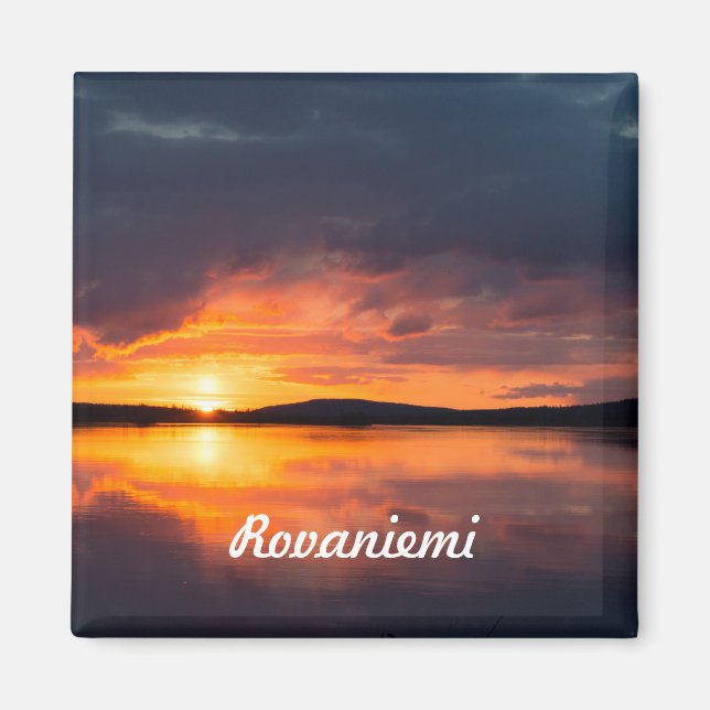 Lapland Sunset Magnet (Front)