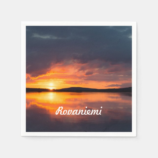 Lapland Sunset Napkins (Front)