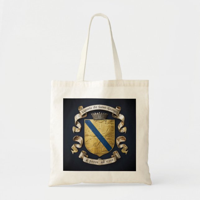 Laporte dit Saint Georges Coat of Arms 5 Tote Bag (Front)