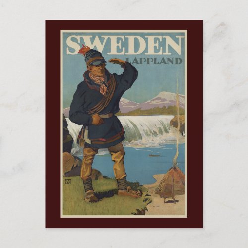 Lappland Sweden Postcard