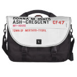 Donna M Jones Ash~Crescent   Laptop Bags