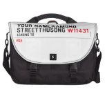 Your NameKAMOHO StreetTHUSONG  Laptop Bags