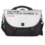 Your Name Street Layin chairman   Laptop Bags