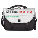 TOASTMASTER LUNCH MEETING  Laptop Bags