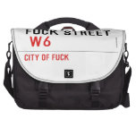FUCK street   Laptop Bags