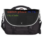 canot place  Laptop Bags