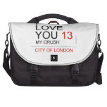 I Love You  Laptop Bags