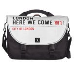 LONDON HERE WE COME  Laptop Bags