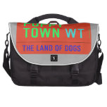 Puppy town  Laptop Bags