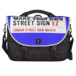 make your own street sign  Laptop Bags