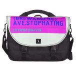 (Brewashere) ave.stophating  Laptop Bags
