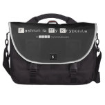 Fashion is My Kryponite  Laptop Bags