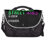 Your Name Street  Laptop Bags