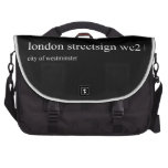 london streetsign  Laptop Bags