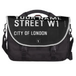 Your Name Street  Laptop Bags