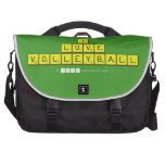 i
 love
 volleyball  Laptop Bags