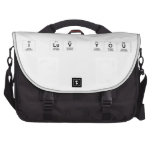 I LuV YOU  Laptop Bags