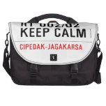 RT 002/02 KEEP CALM  Laptop Bags