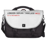 LONDON SOKAK TABELASI  Laptop Bags